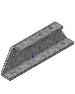 Console/load cell 3T/water tank f/cross brace galv.